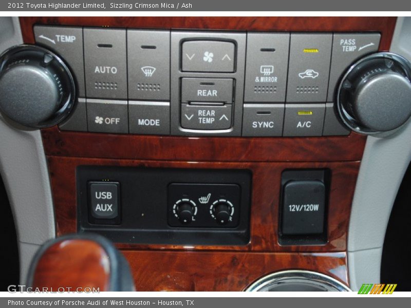 Sizzling Crimson Mica / Ash 2012 Toyota Highlander Limited