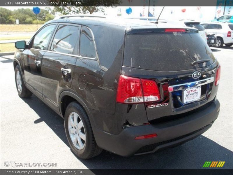 Ebony Black / Black 2013 Kia Sorento LX V6