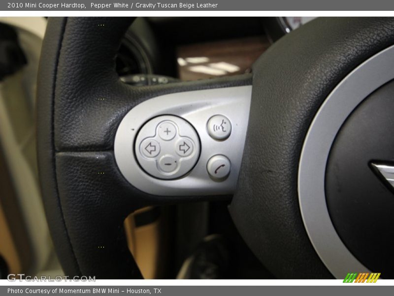 Pepper White / Gravity Tuscan Beige Leather 2010 Mini Cooper Hardtop