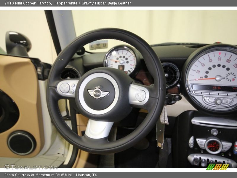 Pepper White / Gravity Tuscan Beige Leather 2010 Mini Cooper Hardtop