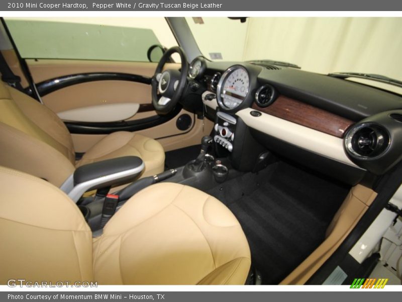Pepper White / Gravity Tuscan Beige Leather 2010 Mini Cooper Hardtop