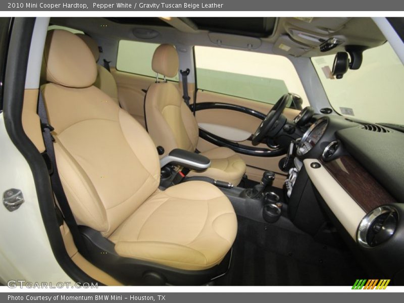 Pepper White / Gravity Tuscan Beige Leather 2010 Mini Cooper Hardtop