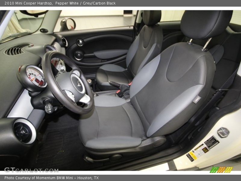 Pepper White / Grey/Carbon Black 2010 Mini Cooper Hardtop