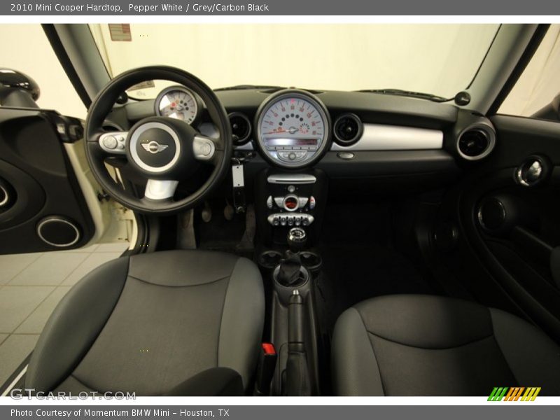 Pepper White / Grey/Carbon Black 2010 Mini Cooper Hardtop