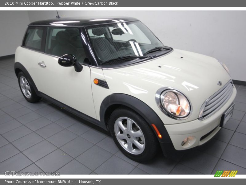 Pepper White / Grey/Carbon Black 2010 Mini Cooper Hardtop