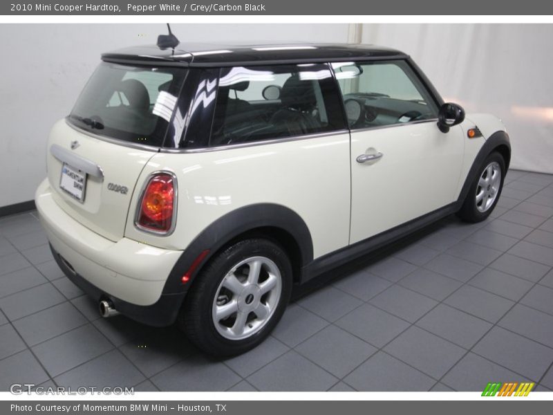 Pepper White / Grey/Carbon Black 2010 Mini Cooper Hardtop