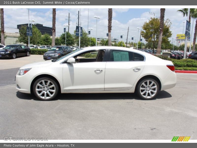 Summit White / Cocoa/Cashmere 2011 Buick LaCrosse CXS