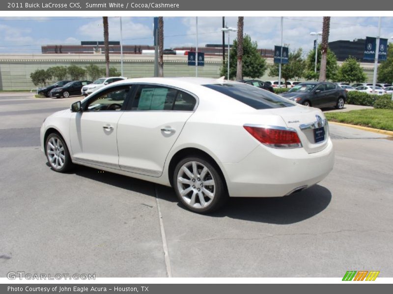 Summit White / Cocoa/Cashmere 2011 Buick LaCrosse CXS