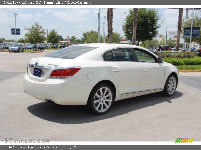 Summit White / Cocoa/Cashmere 2011 Buick LaCrosse CXS