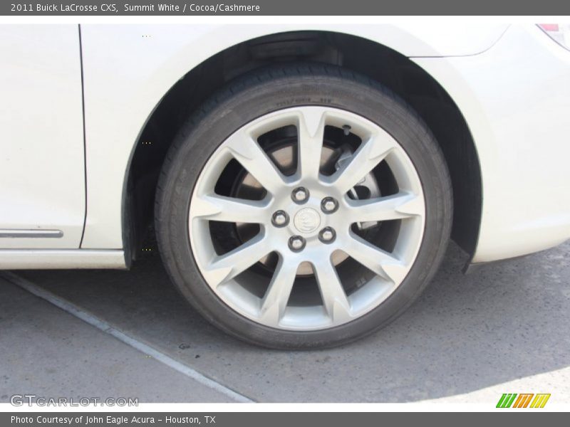 Summit White / Cocoa/Cashmere 2011 Buick LaCrosse CXS