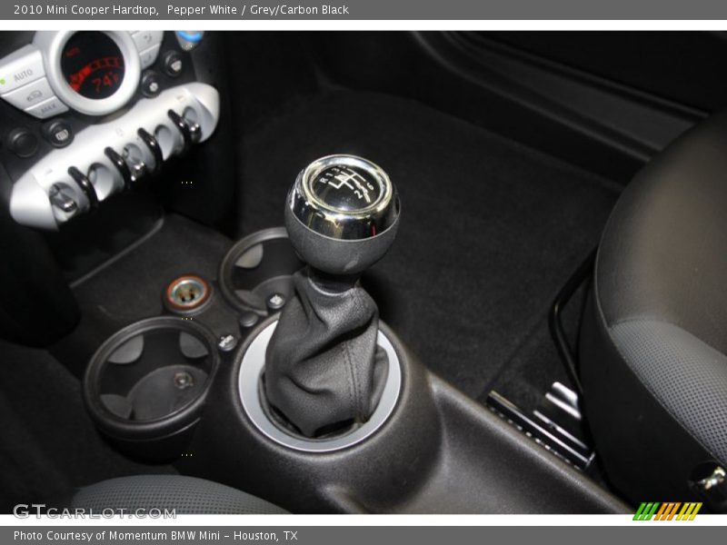 Pepper White / Grey/Carbon Black 2010 Mini Cooper Hardtop
