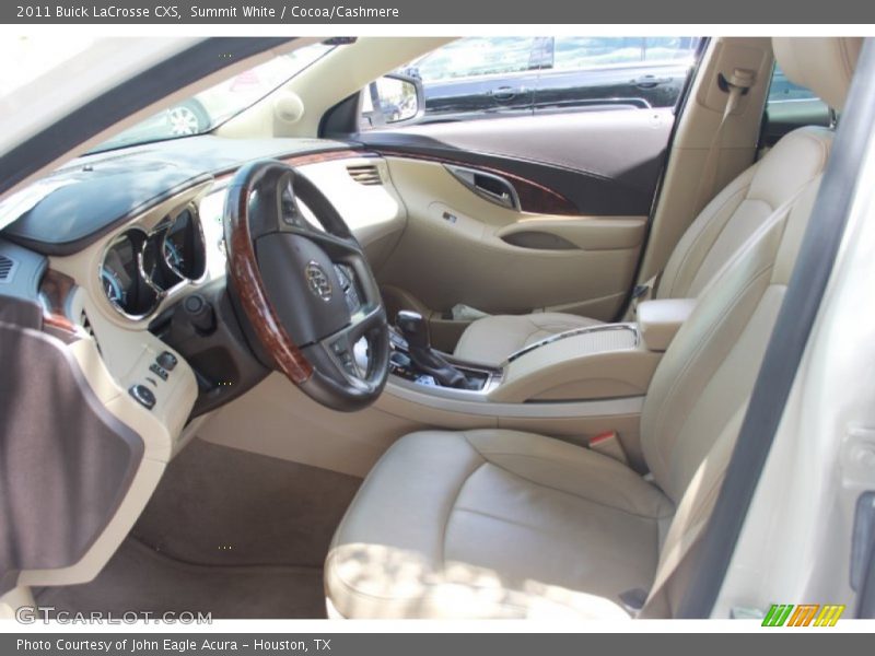 Summit White / Cocoa/Cashmere 2011 Buick LaCrosse CXS