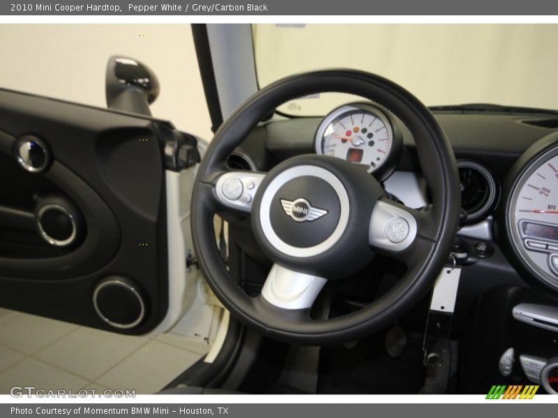 Pepper White / Grey/Carbon Black 2010 Mini Cooper Hardtop