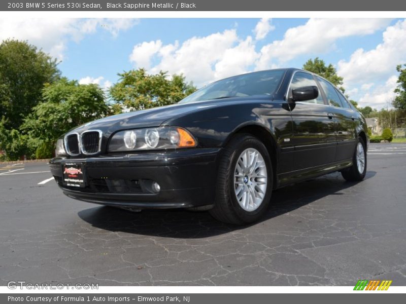 Black Sapphire Metallic / Black 2003 BMW 5 Series 530i Sedan