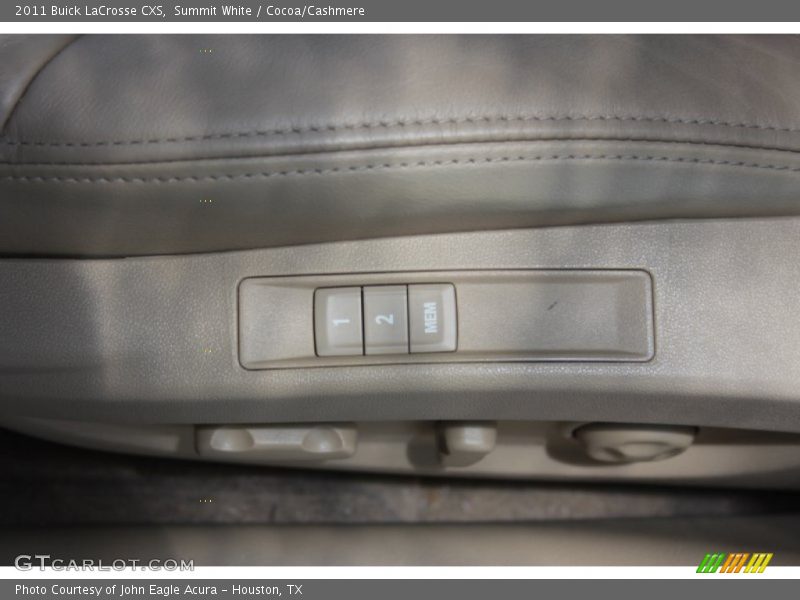 Summit White / Cocoa/Cashmere 2011 Buick LaCrosse CXS