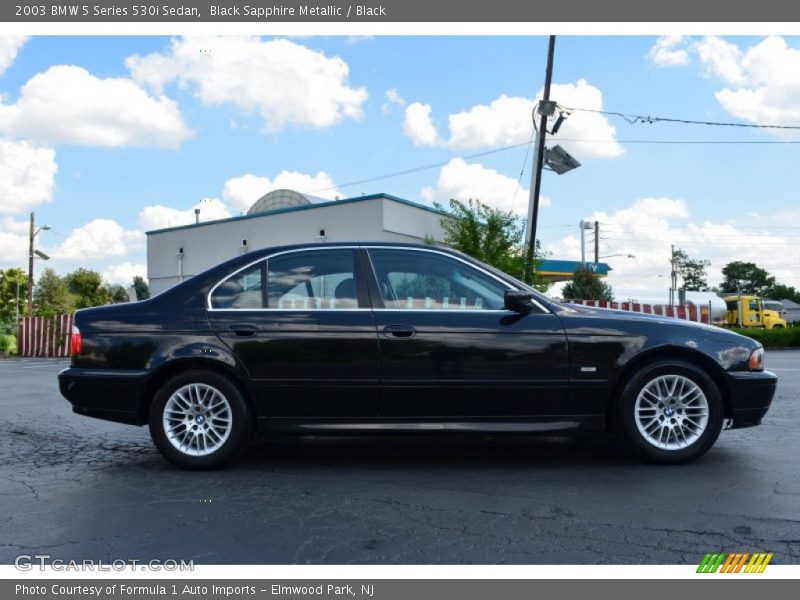 Black Sapphire Metallic / Black 2003 BMW 5 Series 530i Sedan