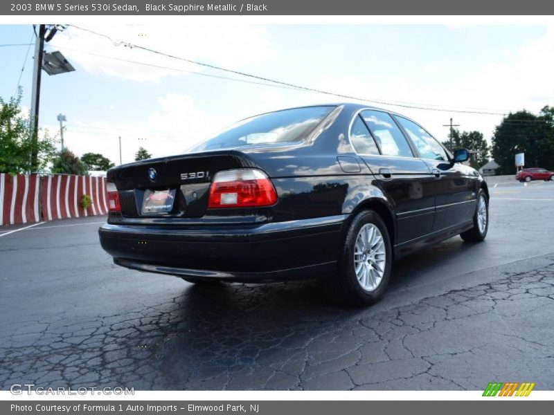 Black Sapphire Metallic / Black 2003 BMW 5 Series 530i Sedan