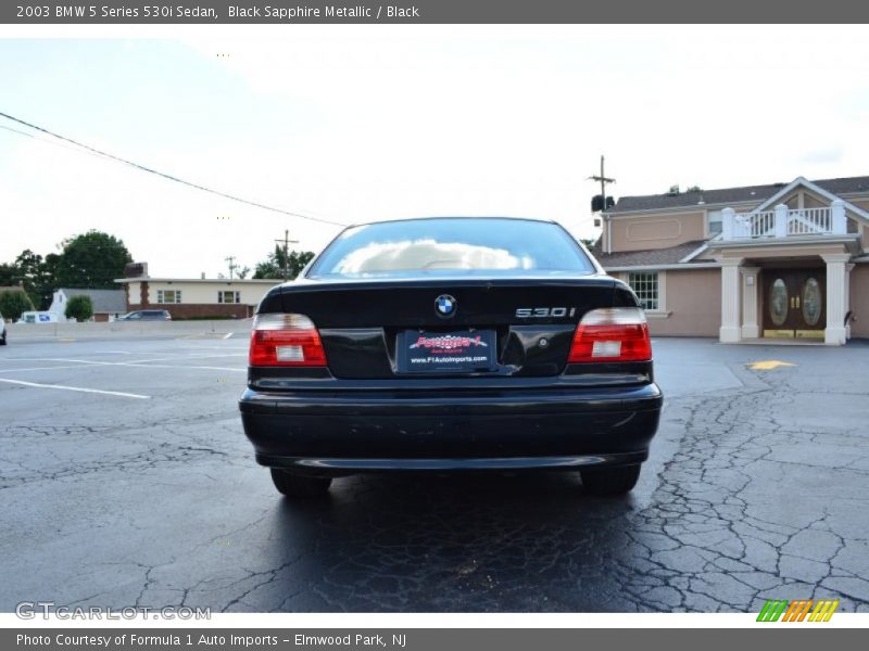 Black Sapphire Metallic / Black 2003 BMW 5 Series 530i Sedan