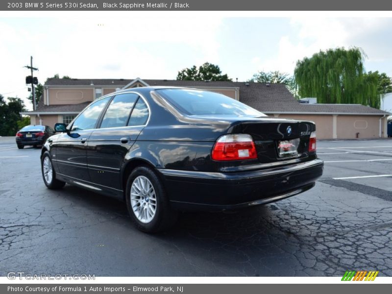 Black Sapphire Metallic / Black 2003 BMW 5 Series 530i Sedan