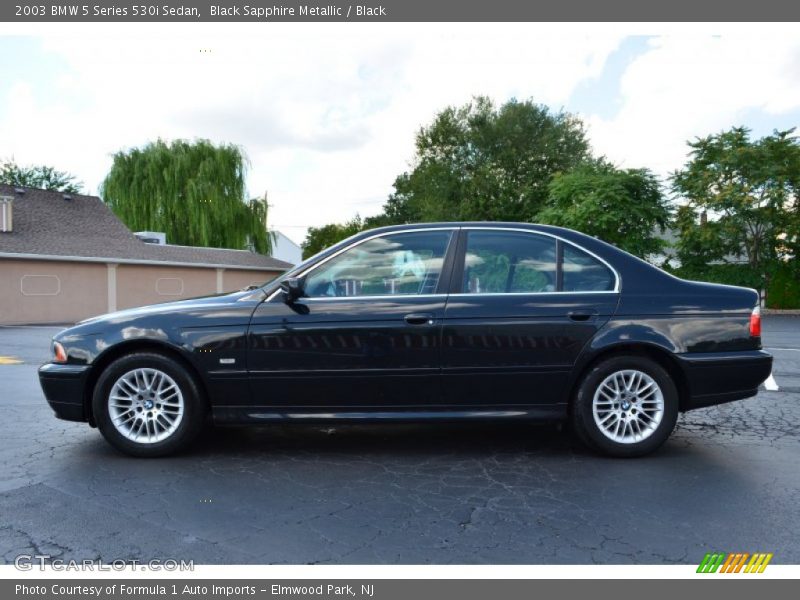 Black Sapphire Metallic / Black 2003 BMW 5 Series 530i Sedan