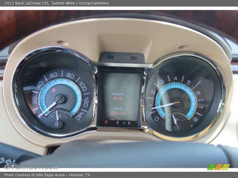 Summit White / Cocoa/Cashmere 2011 Buick LaCrosse CXS