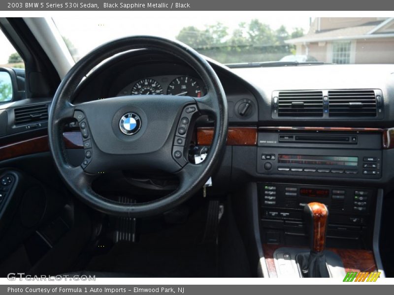 Black Sapphire Metallic / Black 2003 BMW 5 Series 530i Sedan