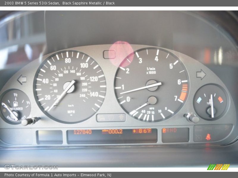 Black Sapphire Metallic / Black 2003 BMW 5 Series 530i Sedan