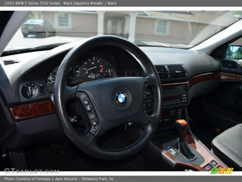 Black Sapphire Metallic / Black 2003 BMW 5 Series 530i Sedan