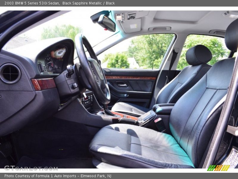 Black Sapphire Metallic / Black 2003 BMW 5 Series 530i Sedan