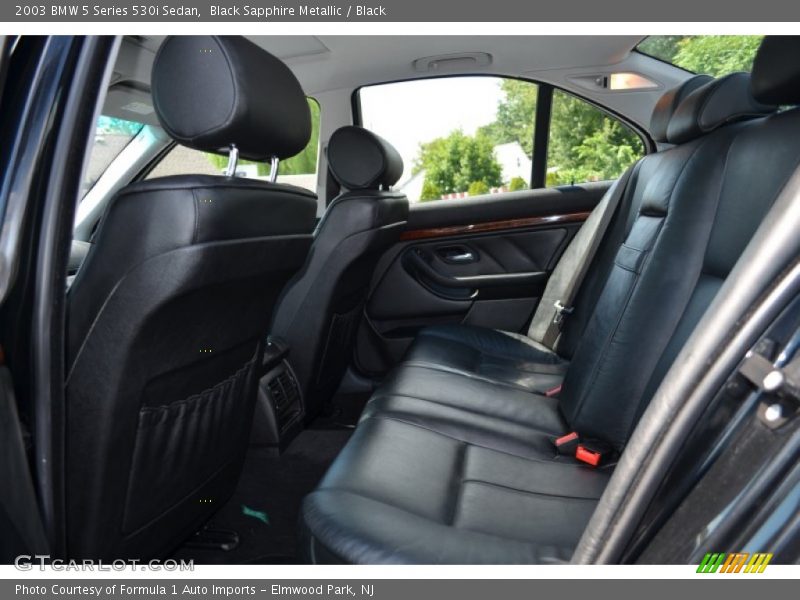 Black Sapphire Metallic / Black 2003 BMW 5 Series 530i Sedan