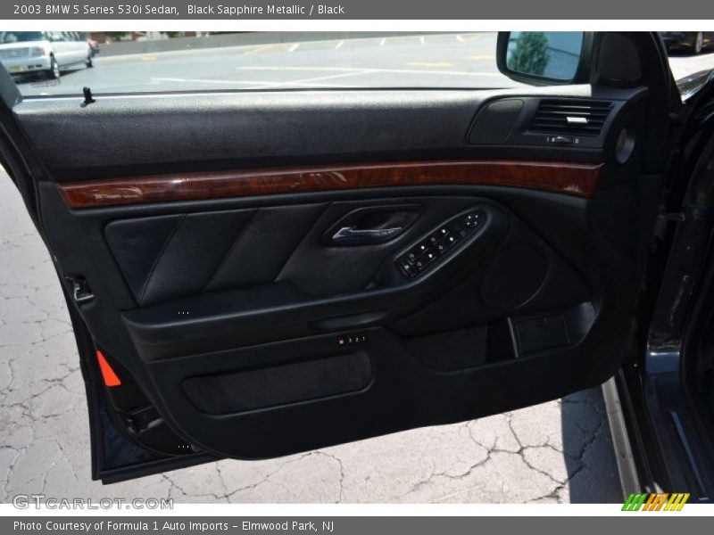 Black Sapphire Metallic / Black 2003 BMW 5 Series 530i Sedan