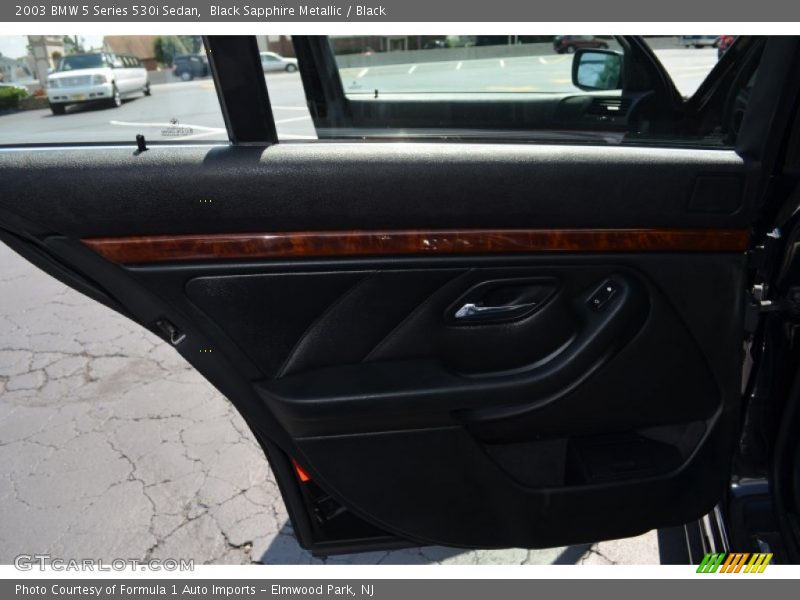 Black Sapphire Metallic / Black 2003 BMW 5 Series 530i Sedan
