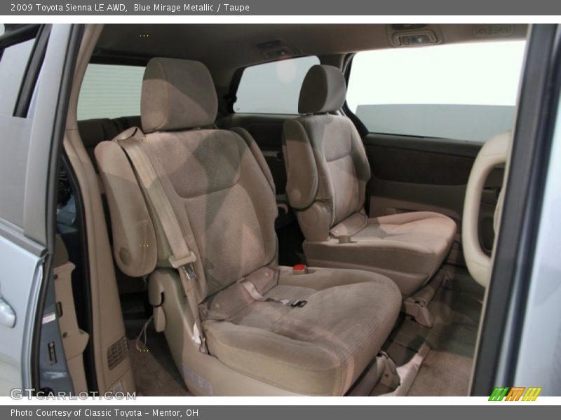 Blue Mirage Metallic / Taupe 2009 Toyota Sienna LE AWD