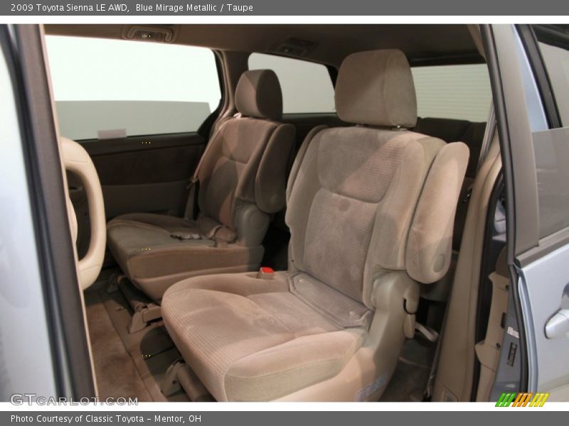 Blue Mirage Metallic / Taupe 2009 Toyota Sienna LE AWD