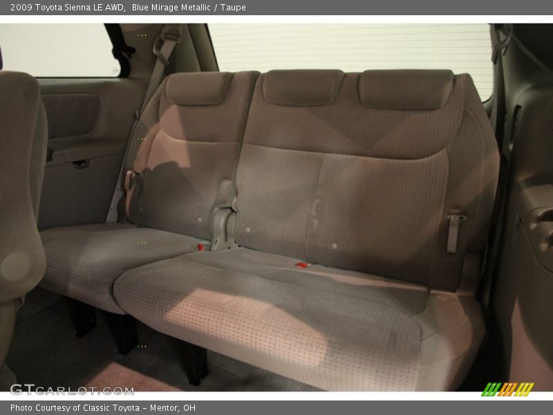 Blue Mirage Metallic / Taupe 2009 Toyota Sienna LE AWD