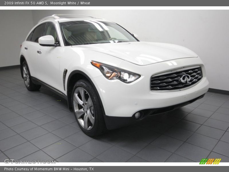 Moonlight White / Wheat 2009 Infiniti FX 50 AWD S