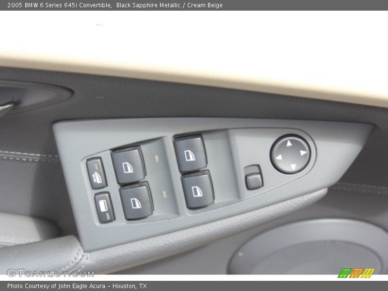 Black Sapphire Metallic / Cream Beige 2005 BMW 6 Series 645i Convertible