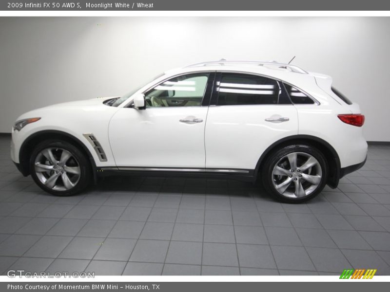 Moonlight White / Wheat 2009 Infiniti FX 50 AWD S
