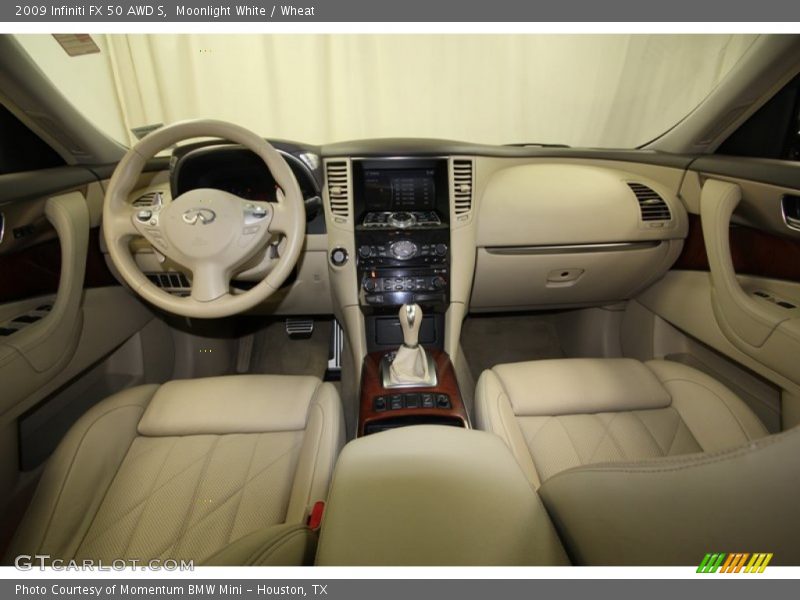 Moonlight White / Wheat 2009 Infiniti FX 50 AWD S