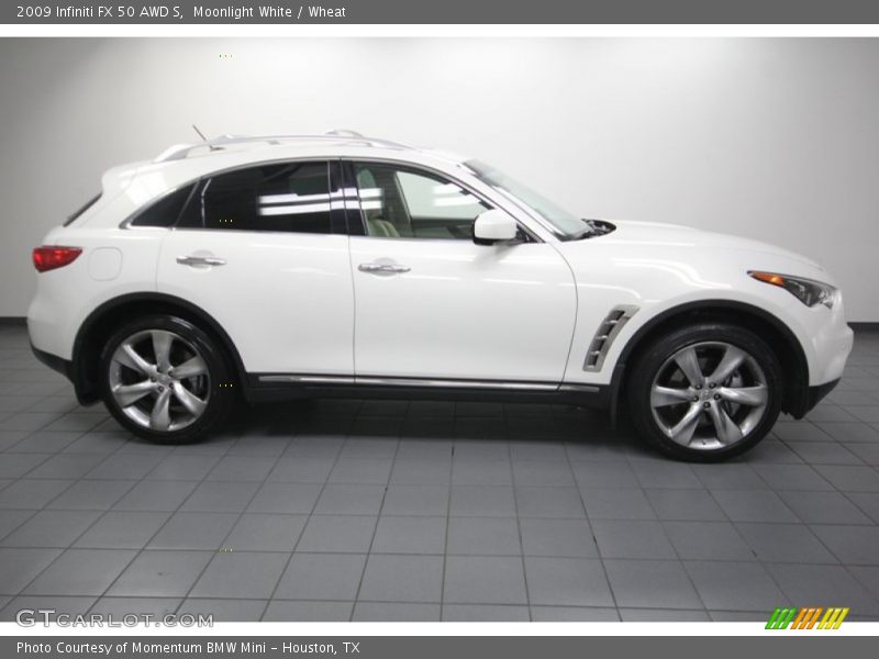 Moonlight White / Wheat 2009 Infiniti FX 50 AWD S