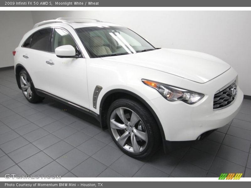 Moonlight White / Wheat 2009 Infiniti FX 50 AWD S