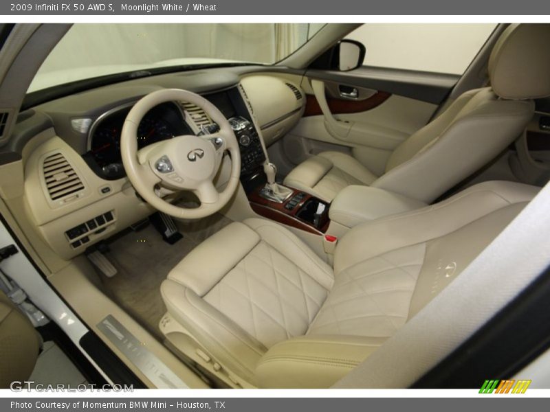 Moonlight White / Wheat 2009 Infiniti FX 50 AWD S