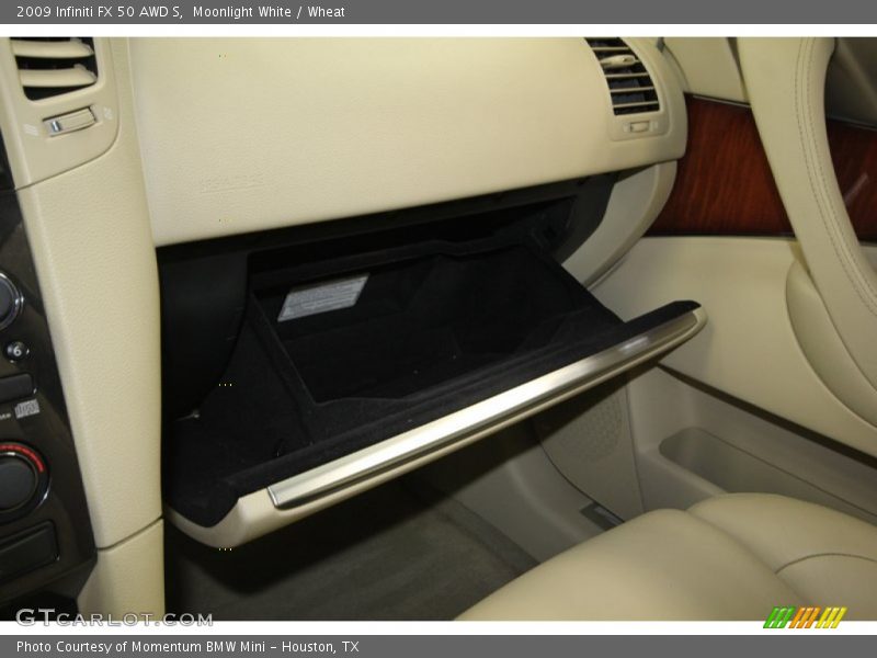Moonlight White / Wheat 2009 Infiniti FX 50 AWD S