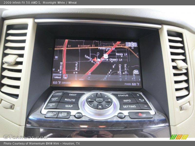 Moonlight White / Wheat 2009 Infiniti FX 50 AWD S