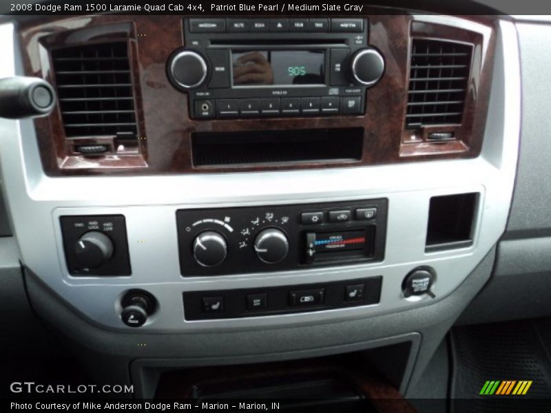 Patriot Blue Pearl / Medium Slate Gray 2008 Dodge Ram 1500 Laramie Quad Cab 4x4