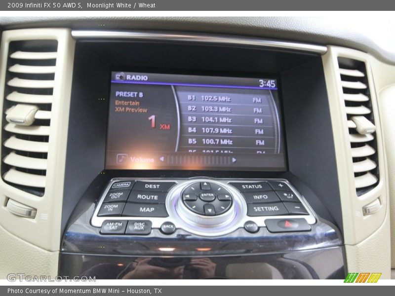 Moonlight White / Wheat 2009 Infiniti FX 50 AWD S