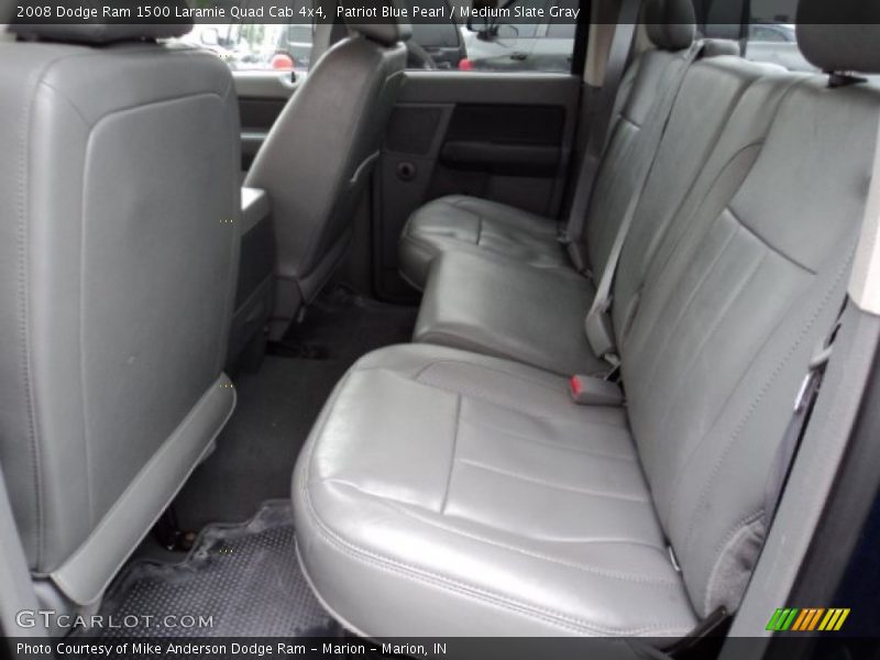 Patriot Blue Pearl / Medium Slate Gray 2008 Dodge Ram 1500 Laramie Quad Cab 4x4