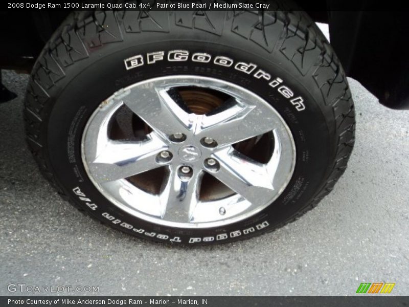 Patriot Blue Pearl / Medium Slate Gray 2008 Dodge Ram 1500 Laramie Quad Cab 4x4