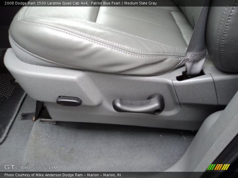 Patriot Blue Pearl / Medium Slate Gray 2008 Dodge Ram 1500 Laramie Quad Cab 4x4