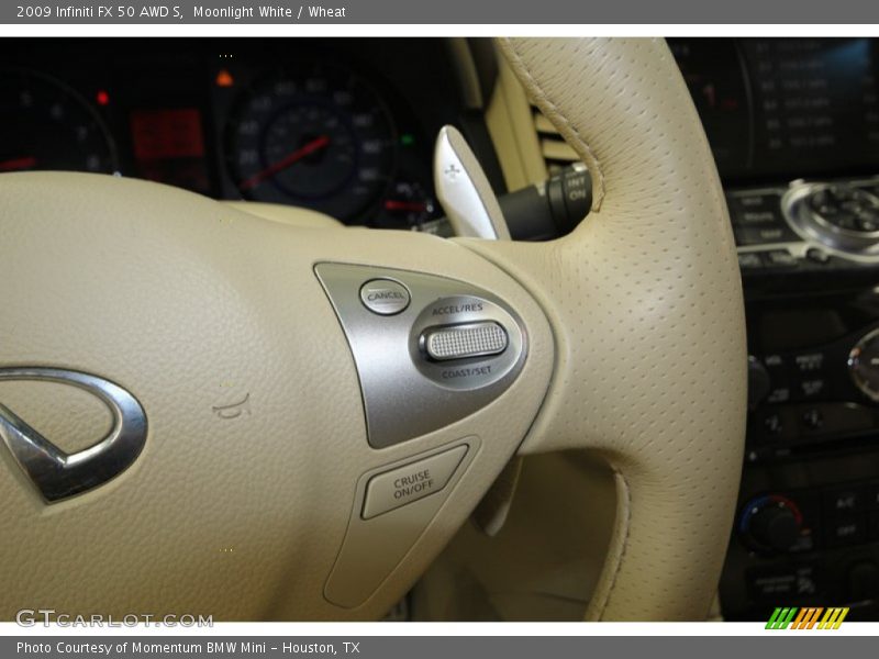 Moonlight White / Wheat 2009 Infiniti FX 50 AWD S